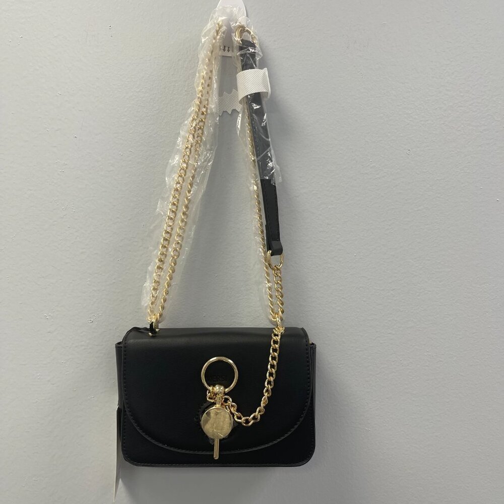 NWT Mersi Maddie Vegan Leather Crossbody Bag, Black